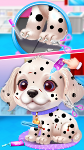 اسکرین شات برنامه Puppy bubble bath care game 3