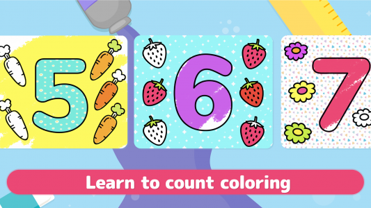 اسکرین شات بازی Coloring games for kids Learn 4