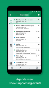 اسکرین شات برنامه BlackBerry Hub+ Calendar 1