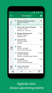 اسکرین شات 1 برنامه BlackBerry Hub+ Calendar
