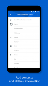 اسکرین شات 2 برنامه BlackBerry Hub+ Contacts
