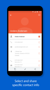 اسکرین شات 5 برنامه BlackBerry Hub+ Contacts