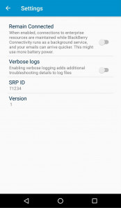 اسکرین شات 2 برنامه BlackBerry Connectivity