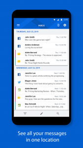 اسکرین شات 1 برنامه BlackBerry Hub+ Inbox