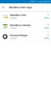 اسکرین شات 2 برنامه BlackBerry Hub+ Services