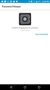 اسکرین شات برنامه BlackBerry Password Keeper 1