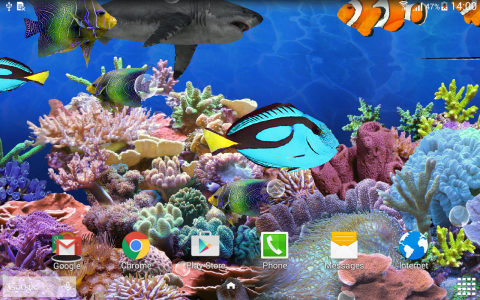 اسکرین شات برنامه Aquarium Live Wallpaper HD 3