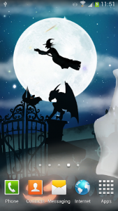 اسکرین شات برنامه Halloween Night Live Wallpaper 3