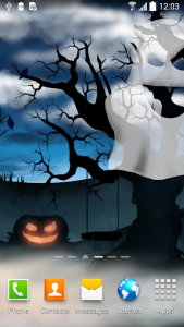 اسکرین شات برنامه Halloween Night Live Wallpaper 1