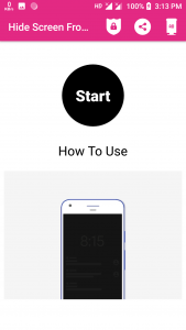 اسکرین شات برنامه Hide Screen 2