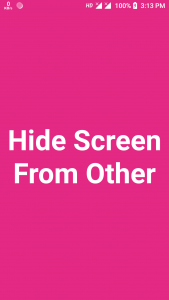 اسکرین شات برنامه Hide Screen 1