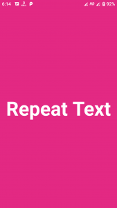 اسکرین شات 1 برنامه Repeat Text