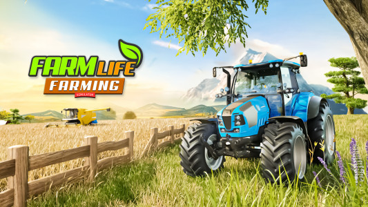 اسکرین شات بازی Farm Life Tractor Simulator 3D 1