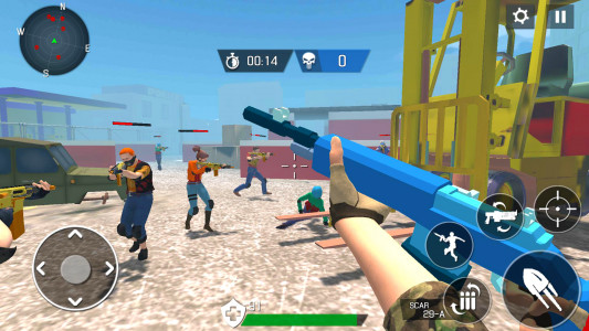 اسکرین شات 3 بازی Toy Gun Blaster- Shooter Squad