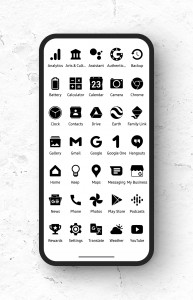 اسکرین شات برنامه Zwart - Black Icon Pack 1