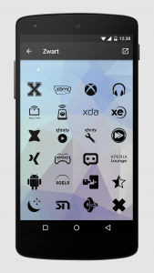 اسکرین شات برنامه Zwart - Black Icon Pack 5