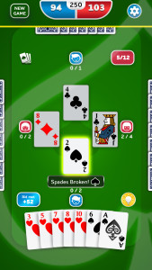 اسکرین شات 2 بازی Spades - Card Game