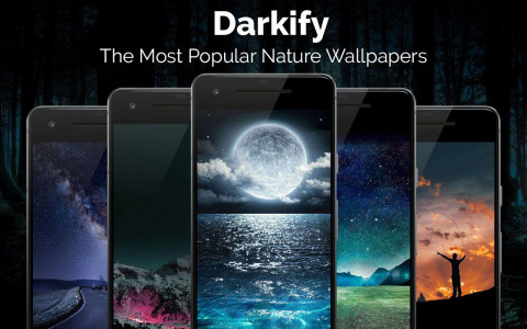 اسکرین شات برنامه Black Wallpaper: Darkify 2