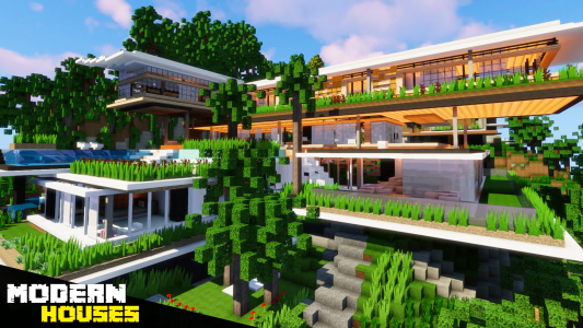 اسکرین شات 2 برنامه Modern Houses for Minecraft