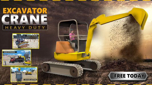 اسکرین شات بازی Excavator Crane Simulator Game 4