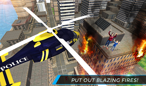 اسکرین شات بازی Real City Police Helicopter Games: Rescue Missions 7