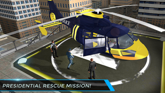 اسکرین شات بازی Real City Police Helicopter Games: Rescue Missions 4