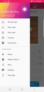 اسکرین شات 2 برنامه flash blink on call color led