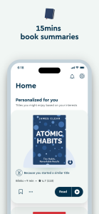 اسکرین شات 2 برنامه Blinkist: Book Summaries Daily