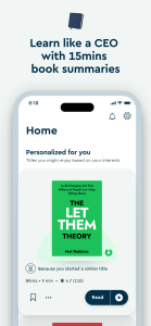 اسکرین شات 1 برنامه Blinkist: Book Summaries Daily