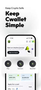 اسکرین شات 1 برنامه Cwallet - Secure Crypto Wallet
