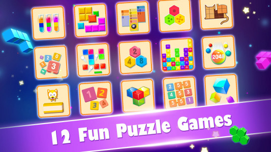 اسکرین شات 1 بازی Block Gems: Block Puzzle Games
