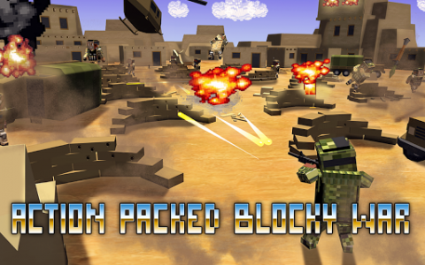 اسکرین شات بازی Blocky Shooter: Frontline Wars 1