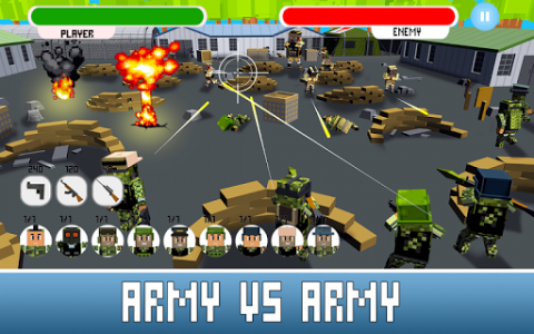 اسکرین شات بازی Blocky Shooter: Frontline Wars 2