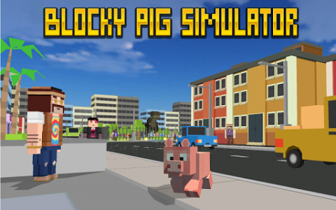 اسکرین شات بازی Blocky City Pig Simulator 3D 5