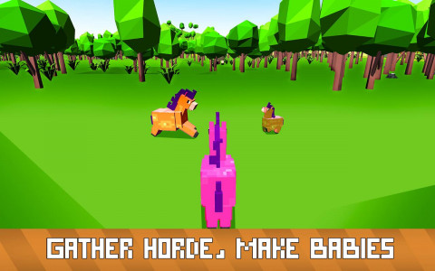 اسکرین شات بازی Blocky Pony Farm 3D 3
