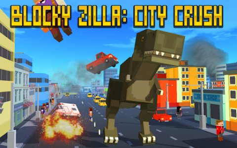 اسکرین شات بازی Blocky Zilla: City Crush 1