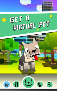 اسکرین شات بازی My Virtual Blocky Dog 3D - Take Care of a Pet! 1