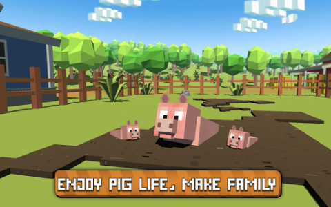 اسکرین شات بازی Blocky Pig Simulator 3D 7