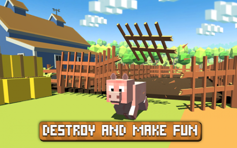 اسکرین شات بازی Blocky Pig Simulator 3D 6