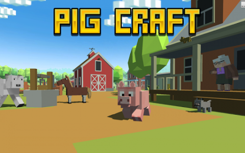 اسکرین شات بازی Blocky Pig Simulator 3D 1