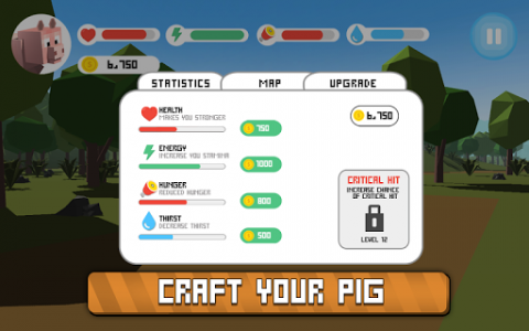 اسکرین شات بازی Blocky Pig Simulator 3D 4