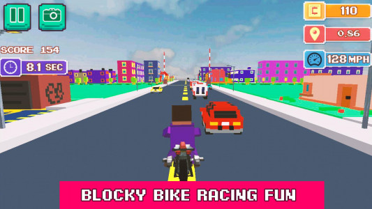 اسکرین شات بازی Blocky Moto Rider - Motorcycle 1