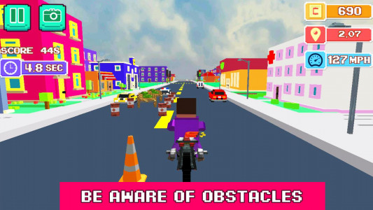 اسکرین شات بازی Blocky Moto Rider - Motorcycle 4