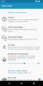 اسکرین شات برنامه Dual Clock Widget 2