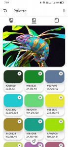 اسکرین شات برنامه Color Palette 3