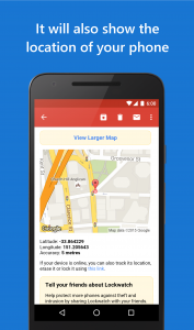 اسکرین شات 4 برنامه Lockwatch - Thief Catcher