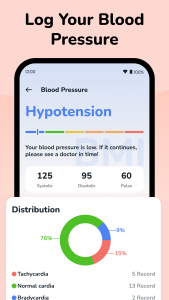 اسکرین شات برنامه Health Tracker: Blood Pressure 2