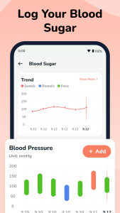 اسکرین شات 4 برنامه Health Tracker: Blood Pressure