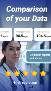 اسکرین شات برنامه Blood Pressure & Sugar:Track 8