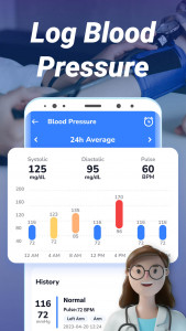 اسکرین شات برنامه Blood Pressure & Sugar:Track 6